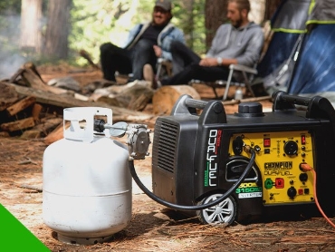 Powering a Generator using propane while out camping