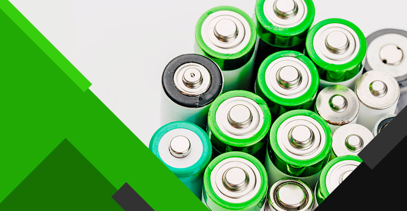 18 Batteries facing toward the screen